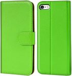 Verco Mobile Phone Case for Apple iPhone 5 > 5S > SE PU Leather Flip Case Wallet - Green