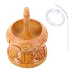 Shop LC DIY Jewelry Making Seed Bead Spinner Bowl Holder Gem Workshop Wooden Crafting Project Stringing With Big Eye Needle Gifts (HALDOO Wooden)