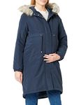 MAMALICIOUS Women's Mljessi 2-in-1 Long Parka A. Noos Winter Jacket, Parisian Night, L
