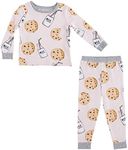 Mud Pie baby girls Girls' Set, Pink, Mud Pie Milk and Cookies Pajama Set Pink 4 Toddler, Pink, 4T US