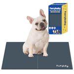 furrybaby Dog Cooling Mat, Waterproof Self Cooling Mat for Dogs,Indoor Outdoor Dog Bed Crates (Grey, Small 40x50cm)