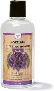 CLARK'S Butcher Block Oil (12 Oz) | Food-Grade Cutting Board Mineral Oil & Conditioner | Chef - Woodworker - Restaurant Gallon Size (Rosemary Lavender Scent, 12 Oz)