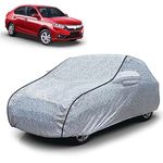 Autofy SilverTech-Black Piping 100% Waterproof Car Cover for Honda Amaze (New) [Year 2018 Onwards] - Dust & UV Proof Car Cover with Soft Cotton Flock Layer Inside for Paint Protection