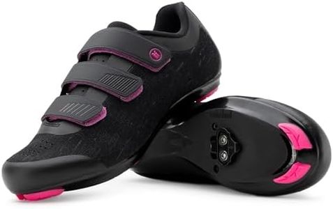 Tommaso Pista-100 SPD Spin Shoes for Women Indoor Cycling, Ready-to-Ride Cycling Shoes for Women with Pre-Installed SPD Cleats, Works with Most Spin Class & Indoor Bikes—Pink—Size 7.5US—38EU