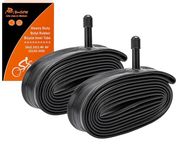 2-PCS 26" Heavy Duty Bike Tubes 26X2.10/2.40 AV33mm Schrader Valve 26" Heavy Duty Bicycle Tubes Compatible with 26X2.10 26 X 2.125 26X2.20 26X2.25 26X2.30 26x2.35 26X2.40 Bike Bicycle Tire Tubes