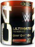 Cellucor C4 Ultimate x WWE Pre Workout Powder Nectarine Guava Knockout - Sugar Free Preworkout Energy Supplement for Men & Women - 300mg Caffeine + 3.2g Beta Alanine + Patented Creatines - 20 Servings