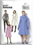 Butterick Patterns Misses' Petite Jacket and Coats with Asymmetrical Front and Collar Variations, B5 (8-10-12-14-16)