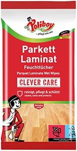 Poliboy - Toallitas húmedas para parqué y laminado - Limpieza rápida y profunda especial para suelos de parqué y laminados - Individuales - 1 x 15 paños - Fabricado en Alemania