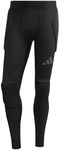 adidas Men's Padded Goalkeeper Baselayer Long Tight Tights, Black, M
