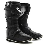 ILM Motorcycle Boots for Men Waterproof ATV Motorcross Dirt Blike Riding Biker Boots Model-MX3, Black-adult, 11