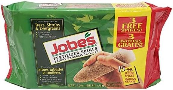 Jobes Fertilizer Spikes 12-12-12 Trees, Shrubs, and Evergreens 15 Spikes