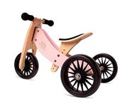 Kinderfeets New, Kids Tiny Tot Plus Balance Bike, Adjustable Seat, Puncture Proof Tires, Pedal-Free Training Bicycle for Children and Toddlers Ages 18 Months and up (Rose)