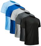 CE' CERDR Men's Short Sleeve Gym T-Shirt Workout T Shirt Quick Dry Tee Shirt Performance Running Athletic Shirt