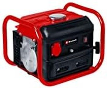 Einhell Generador eléctrico (gasolina) TC-PG 10/E5 (máx. 800 W, limpio motor de tracción de 2 tiempos, toma de corriente de 230 V, 4 L tanque, tracción del cable para el arranque)