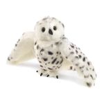 Folkmanis Puppets Snowy Owl Hand Puppet, White