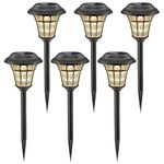 Maggift 6 Lumens Solar Garden Lights Solar Landscape Lights Solar Pathway Lights Outdoor for Lawn, Patio, Yard, Garden, Walkway, 6 Pack