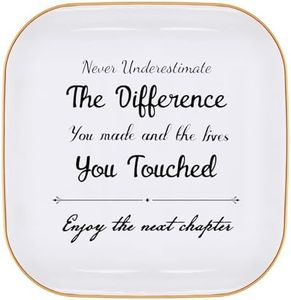 Retirement Gifts for Women - Enjoy the Next Chapter Jewelry Dish Trinket Tray for Friends Retired Women Teacher Nurse Doctor Boss Female Coworker Happy Retirement Gift