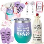 Nurse Gifts for Women,Nurse Appreciation Week Gifts,Nurse Graduation,Birthday,Nurse Christmas Gifts,Nursing Gifts for New Nurses,Nurse Practitioner LPN/RN Gifts,12 oz Tumbler Set for Nurses