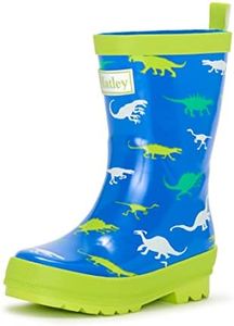 Hatley Boy's Printed Rain Boots Raincoat, Dinosaur Menagerie, 13 Little Kid
