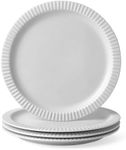 BellaBite Ceramic Dinner Plates Set of 4, 10 Inch Porcelain Pasta and Salad Plates, Serving Dishes, Scratch Resistant Dining Plates, Round Dinnerware Set, Kitchen Modern Delicate Serving Dishes