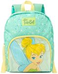 Disney Tinker Bell Girls Backpack | Enchanting Green Glitter Rucksack for Kids | Carry Magic Everywhere with Adjustable Straps for Personalized Comfort | Spacious Compartments for All Your Essentials