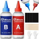 WAN2TLK 5 Minute Epoxy Glue Kit, 250ml Clear Epoxy Adhesive Sturdy, Waterproof, Heat-Resistant, Fast Curing, 5 Min Epoxy Glue All Purpose, Metal, Plastic, Wood, Ceramics, Glass and More