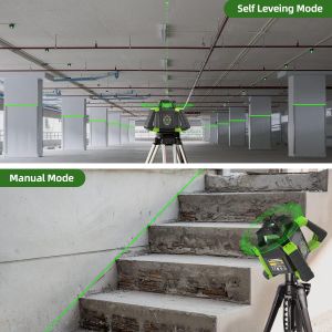 Huepar 800M Green Rotary Laser Level – High Visibility, Outdoor Use
