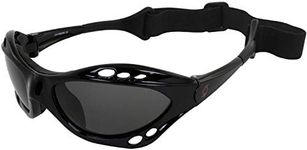 Hurricane Category 4 Polarized Jet Ski Floating Goggles Black Padded Frames with Anti-Fog Coating (Smoke)