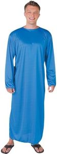 Fun Express Adult Blue Wiseman Robe for Christmas - King Costume for Men Biblical Nativity Play | Three Kings Wise Man Costume Adult Church Pageant | Premium Polyester Construction Fits 44" Chest