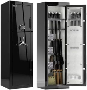 Fireproof Safe with Digital Lock – Heavy-Duty 8.12 cu.ft Large Gun Safe for Home, Office & Business | Secure, Durable & Stylish Design | Waterproof & Burglar-Proof (BLACK)