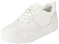 Timberland Women's Laurel Court Full Grain Sneaker, White, 6 UK