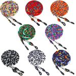 Frienda 8 Pieces Eyeglass Holder Strap Eyeglass Chain Eyeglass Cord Lanyard for Women Men (Eye-catching Colors)