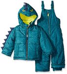 Carter's Boys' Character Snowsuit, Green Dinosaur, 5-6