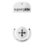 Superglide - Fastest and Smoothest Mouse Feet/Skates Made with Ultra Strong Flawless Glass Super Fast Smooth and Durable Sole for Logitech G Pro X Superlight [White]