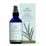 Juicy Chemistry Organic Rosemary Water Spray, 110ml Hydrosol | Promotes Hair Growth,100% Pure & Steam Distilled Water | Helps Reduce Hairfall | Rosemary Hair Mist For All Scalp Types | GMO Free & Vegan