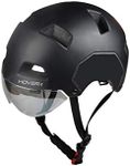 Hover-1 Impact Resistant Adult Helmet for Ages Above 14, Detachable Magnetic Visor, EPS Foam Protective Padding Adjustable Straps & Secure Buckle