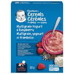 GERBER CEREAL Stage 3 - Wheat with Yogourt & Raspberry, Baby Food, Cereal, 8+ months, 227 g, 6 Pack - PACKAGING MAY VARY