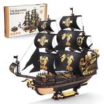 ROKR 3D Wooden Puzzle for Adults Boat Ship Model, DIY Sailboat Mechanical, Model Kits for Adults to Build, Gift for Men,The Seahorse Barque MCB02