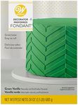 Wilton Decorator Preferred Fondant - Make Cakes, Cupcakes, Cookies and Other Fun Desserts Special with Easy to Roll Fondant, Green, 24-Ounce