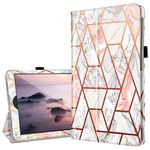 Fingic Case for Samsung Galaxy Tab A 10.1 2019 (SM-T510/SM-T515),PU Leather Rose Gold Marble Case Slim Fit Folio Stand TUP Smart Case forSamsung Galaxy Tab A 10.1 Galaxy Tab A 10.1 2019 Tablet Case