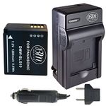 DMW-BLG10 Battery and Battery Charger for Panasonic Lumix DMC-ZS60, DMC-ZS100, DMC-GF6, DMC-GX7K, DMC-LX100K Digital Camera