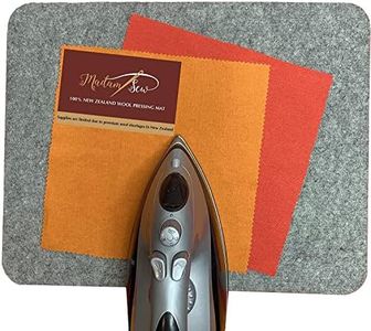 Madam Sew Natural Wool Pressing mat for Quilting |100% Wool Felt Ironing Pad | Wool Ironing Mat for Quilters,Crisp Seams on Quilt Blocks,Sewing Projects & Embroidery- Ironing mat for Sewing XL17”x24”