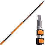 7-24 ft Telescopic Extension Pole with Twist-on Metal Tip - Lightweight and Sturdy for Painting, Dusting and Window Cleaning