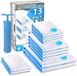 VOUNOT Bolsas de Almacenaje al Vacío 12 Unidades, Ahorro Espacio, para Guardar Ropa, Ropa de Cama, Edredones, Almohadas, Mantas, Multicolor