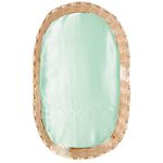 Cozysilk Silk Bassinet Sheets for Baby, 100% Mulberry Silk Fitted Sheet, Great for Baby Hair Soft Silky Sheet for Cradle Bassinet Pad Mattress for Newborn and Infant (Aqua Green, 32" x 16" x 4")