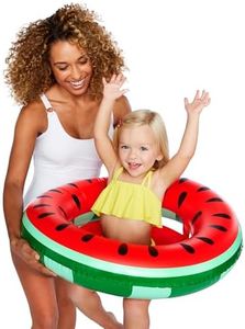 BigMouth Inc One-in-A-Melon Watermelon Lil' Water Float - Pool Float for Infants & Kids Ages 1-3, Perfect for Beginner Swimmers, Multicolor