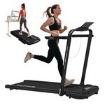 Mobvoi Home Treadmill SE Smart AI 3 in 1 Folding Treadmill Walking Pad Under Desk Running Machine 2.5 HP Compact Portable Remote Control TicSports APP Easy to Store for Home Office 120 KG 12 KMH