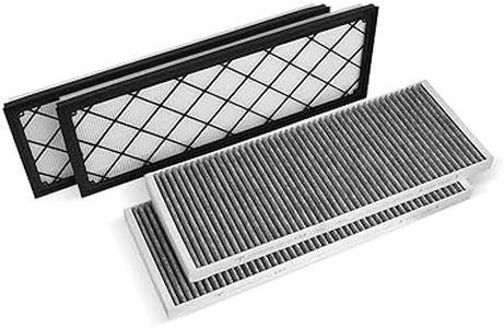Forccord 4-Pack HEPA Cabin Air Filter Fits for Tesla Model Y 2026 2025 2024 2023 2022 2021 2020 Activated Carbon Cabin Air Intake Filter Replacement Model Y Car Accessories
