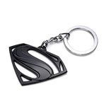 RainSound Superman logo Metal Keychain (Black)