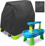 Intoypad Kids Water Table Cover for Step2 Rain Showers Water Table Accessories, Outdoor Toys Waterproof Sunshade Dust Cover for Toddlers 1-3 Outdside Step 2 Watertable Toys for Kids Ages 3-5